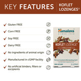 Pastilles Himalaya Koflet sans additifs artificiels pour une expérience naturelle.