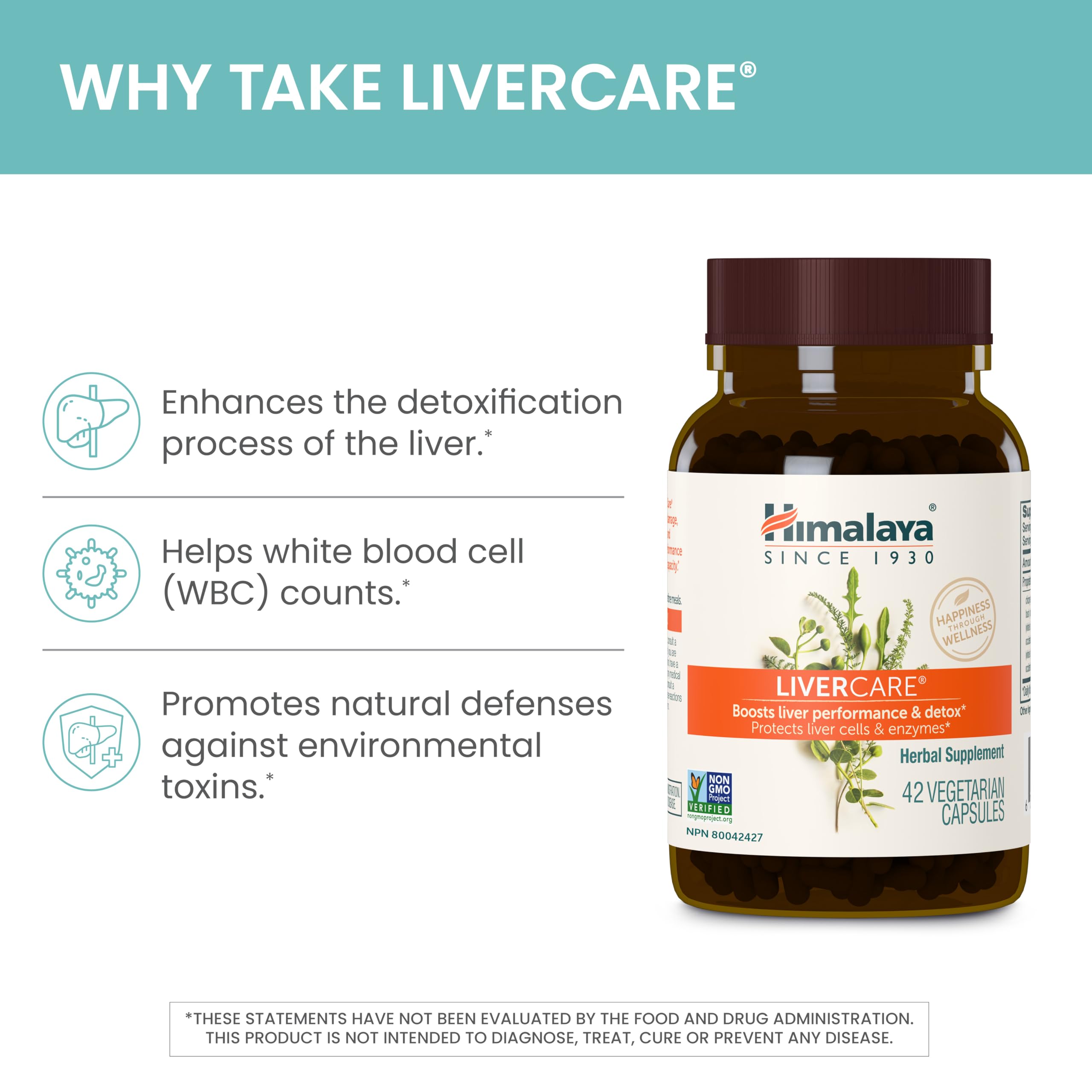 Himalaya LiverCare, détox quotidien, capsules faciles à avaler