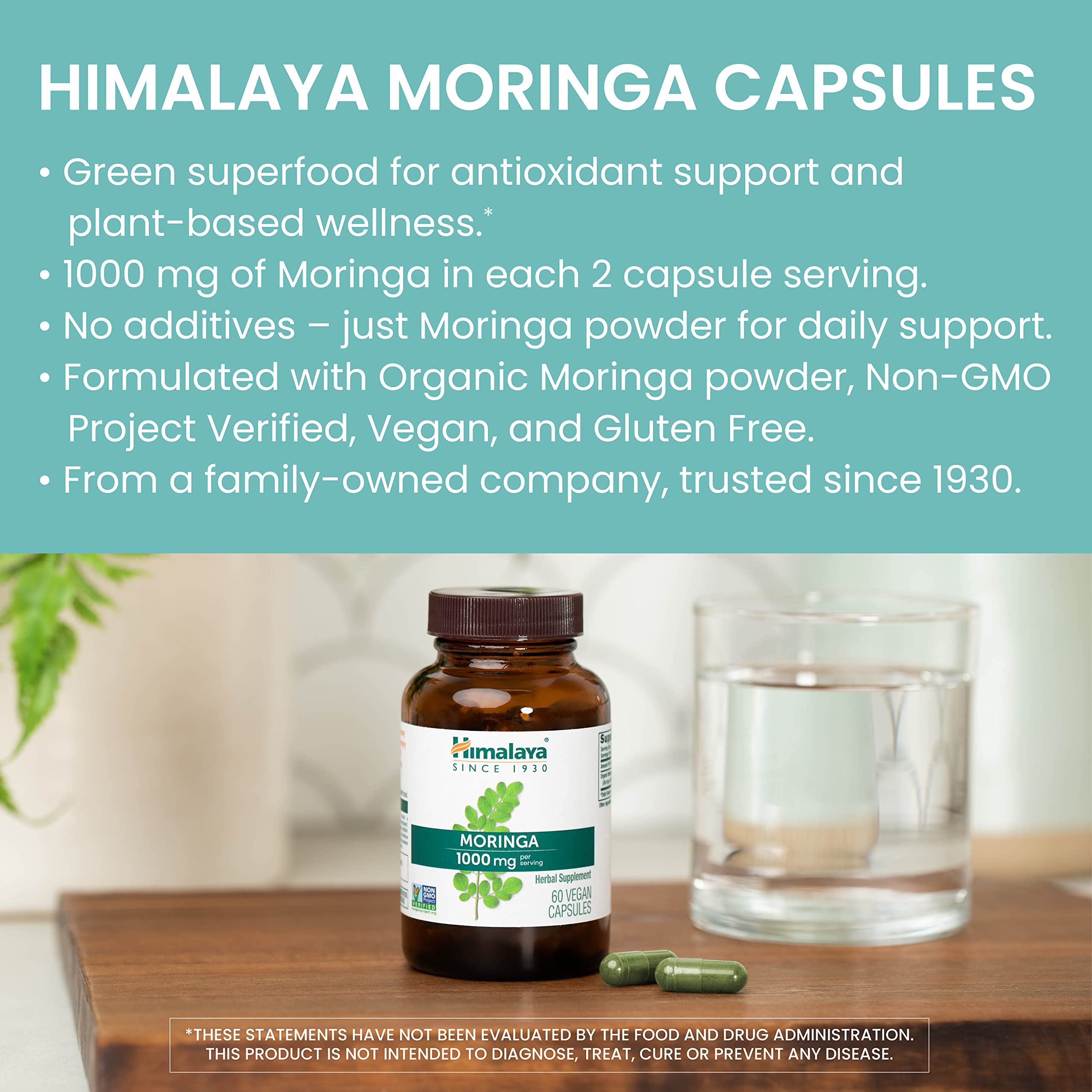 Himalaya Moringa – dosage 60 capsules, format pratique