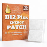 Himalaya Naturals B12 Energy Patch sur l'épaule pour énergie quotidienne discrète.
