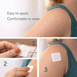 Matière respirante du patch B12 Energy de Himalaya Naturals, sans latex.