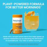 Ingrédients herbes Himalaya PartySmart: andrographis, chicorée et raisin pour la formulation.