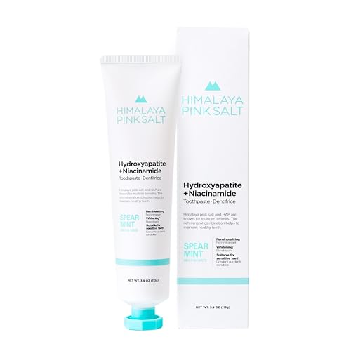 Dentifrice Himalaya Pinksalt emballage pour l'hygiène buccale quotidienne.