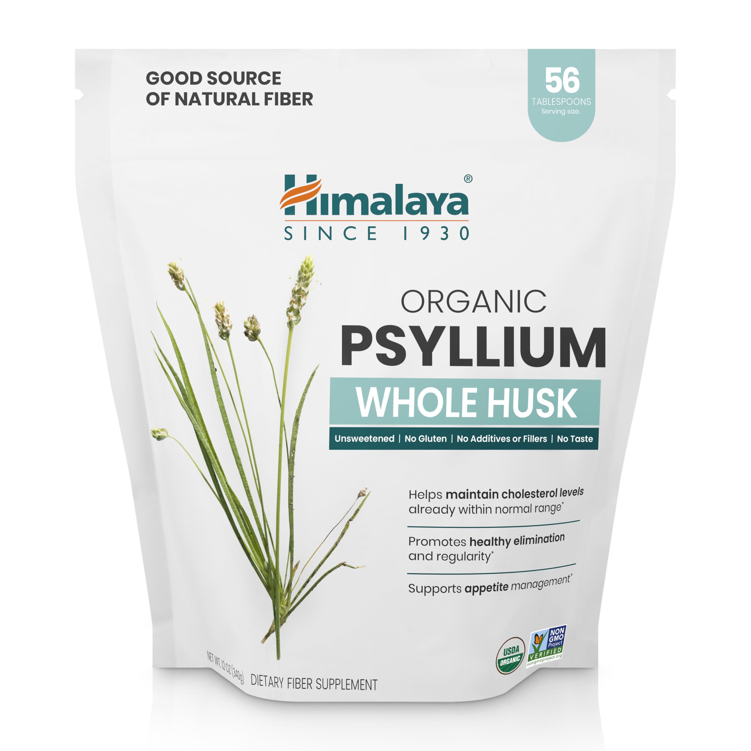 Himalaya Psyllium entier bio, fibre naturelle pour régularité.