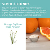 Himalaya Psyllium Husk Poudre Orange dans un yaourt au petit-déjeuner