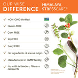 Himalaya StressCare – Emballage affiché, choix végétal et sans OGM.