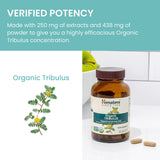 Himalaya Tribulus Terrestris: bouteille ouverte expose le bouchon et l'accès facile
