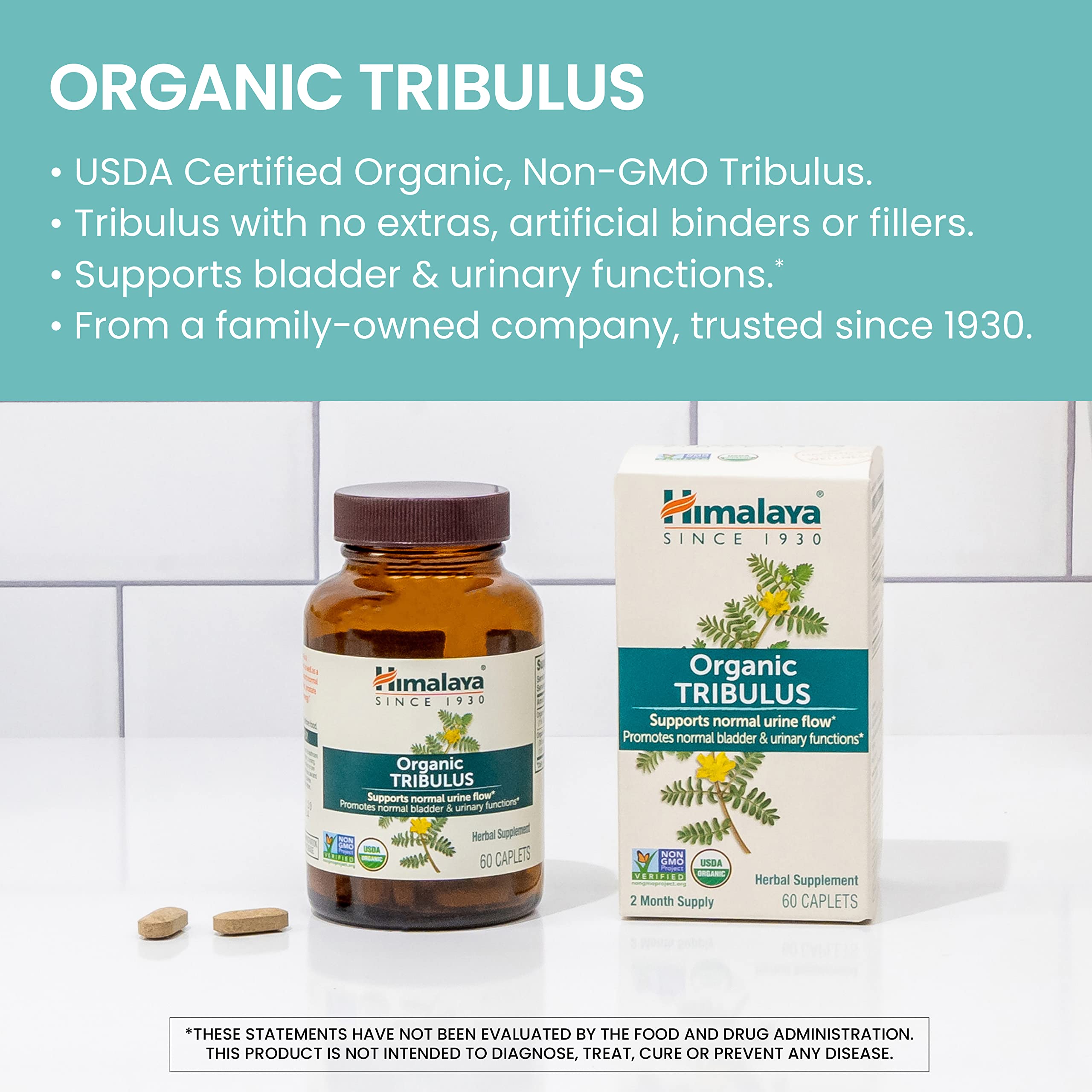 Himalaya Tribulus Terrestris: capsules visibles, prise simple et régulière
