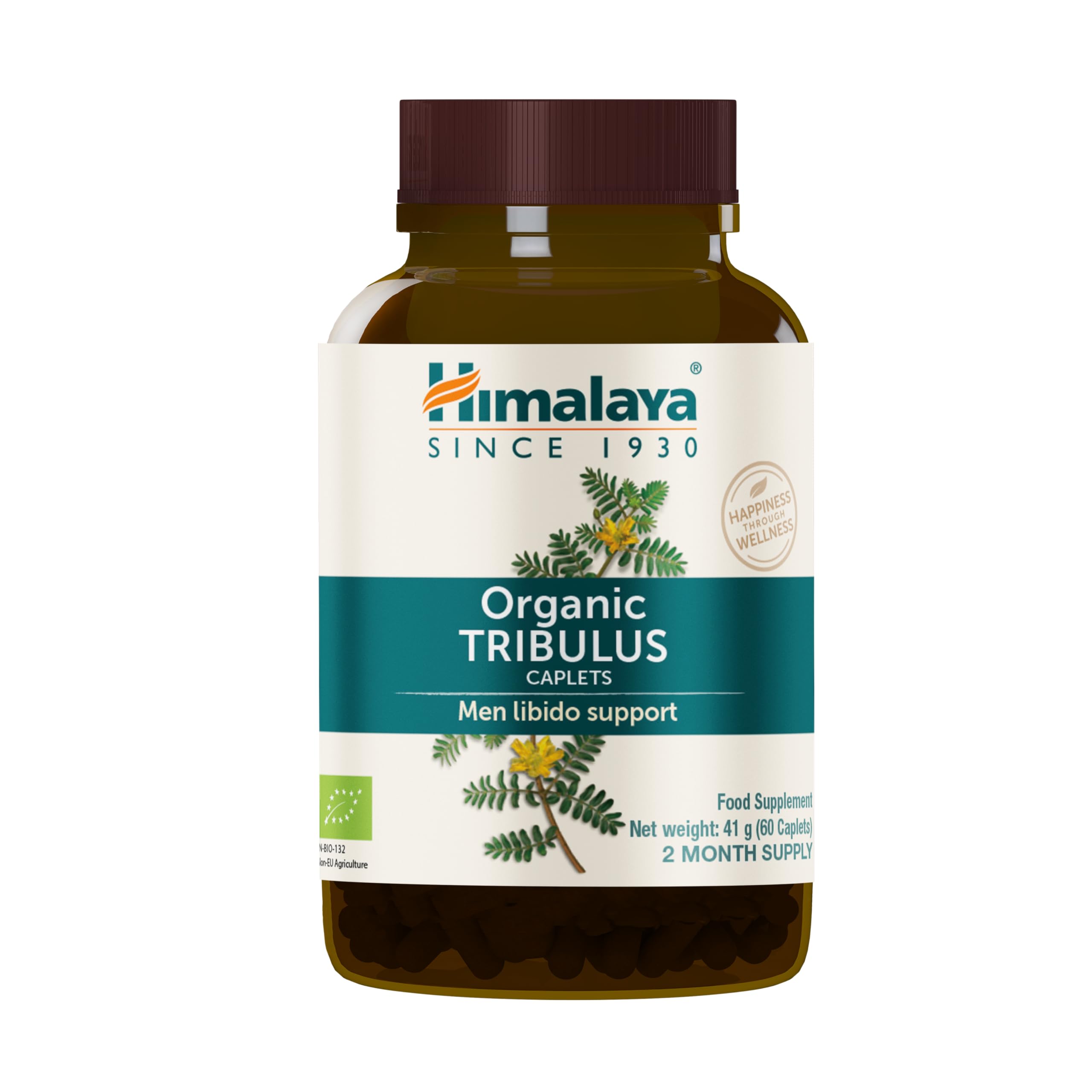 Himalaya Tribulus Terrestris: ingrédients naturels mis en lumière sur l'emballage