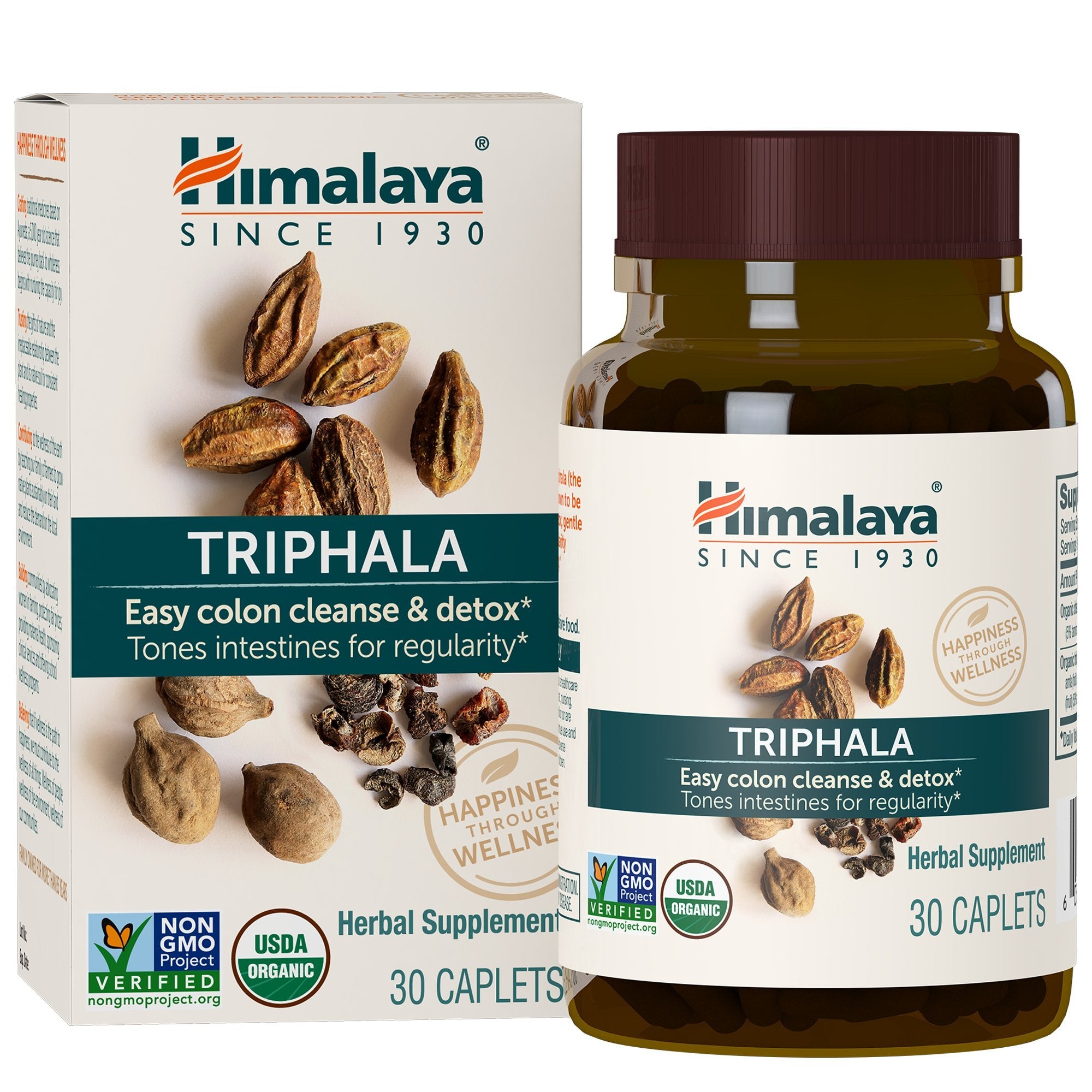 Himalaya Triphala : bouteille de gélules digestives pour soutien quotidien.