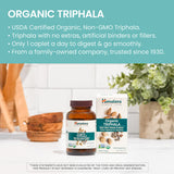 Emballage biologique Himalaya Triphala avec label bio.