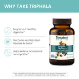 Étiquette biologique et informations sur les ingrédients Triphala.