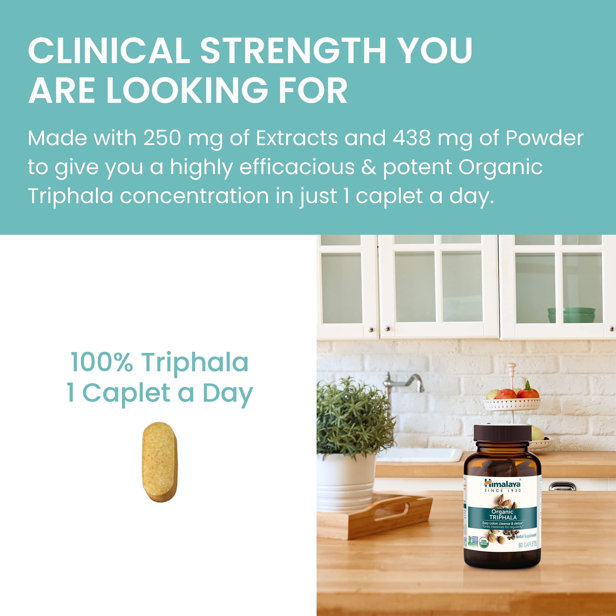 Himalaya Triphala : gélules vegan sans OGM et sans fillers.