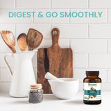 Himalaya Triphala : ingrédients Amla, Haritaki et Vibhitaki pour l'équilibre intestinal.