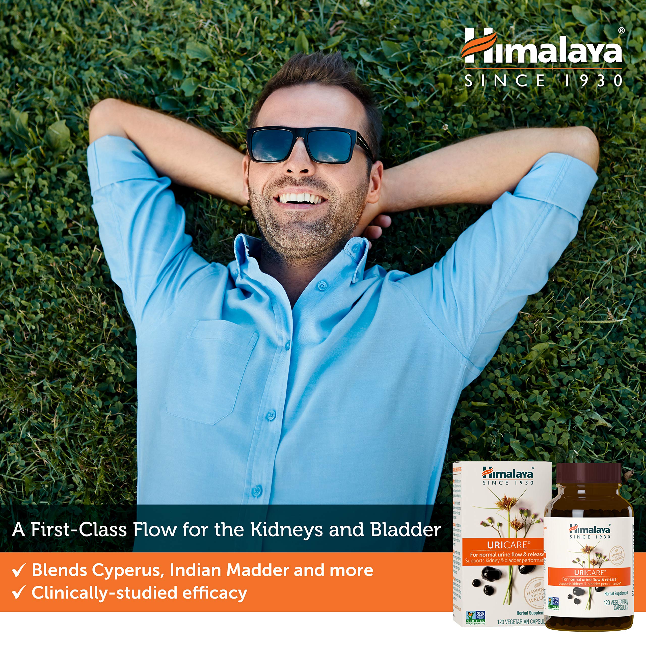 Himalaya UriCare — emballage vert, visuel naturel pour le bien-être.