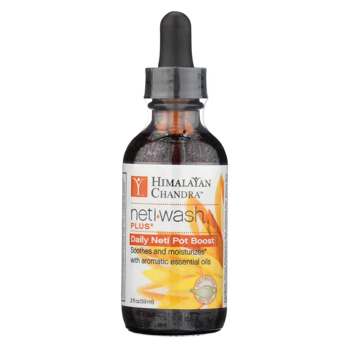 Himalayan Chandra Neti Lavage Plus avec lotus — nettoyage nasal en douceur pour le confort quotidien.