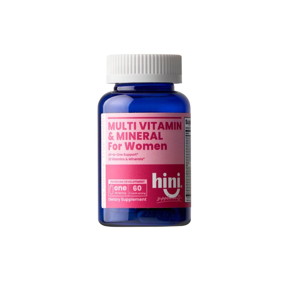 HINI Multi Vitamin pour femmes, bouteille prête à l’emploi, énergie et équilibre durables.