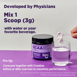 Boisson prête à boire avec HINI Pure BCAA avant l’effort.