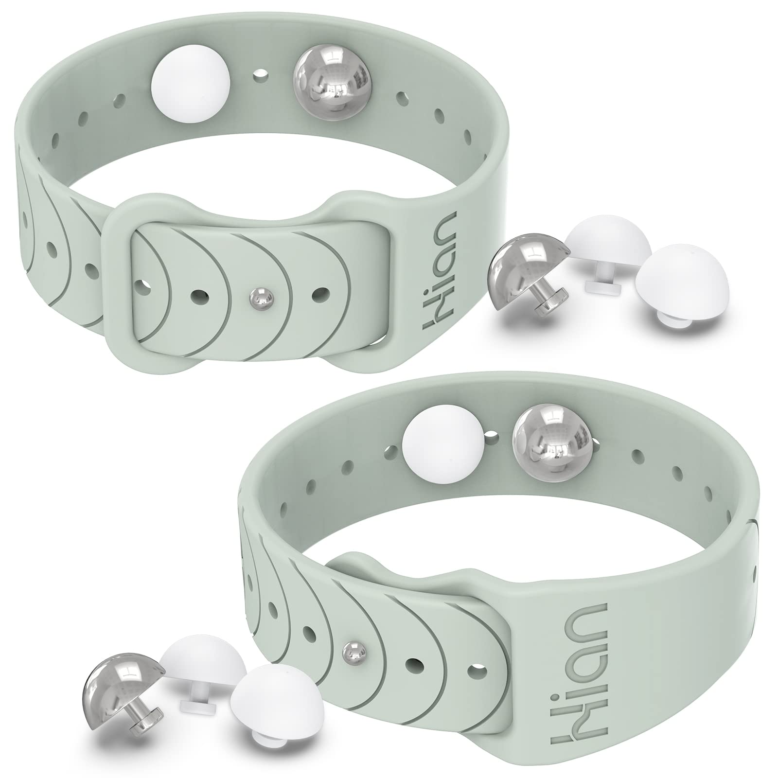 Hion bracelet anti-nausee sur poignet en silicone, confort durable lors des trajets.