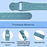 Bracelets acupression boules bleu, stimulation des points clés pour les nausées.