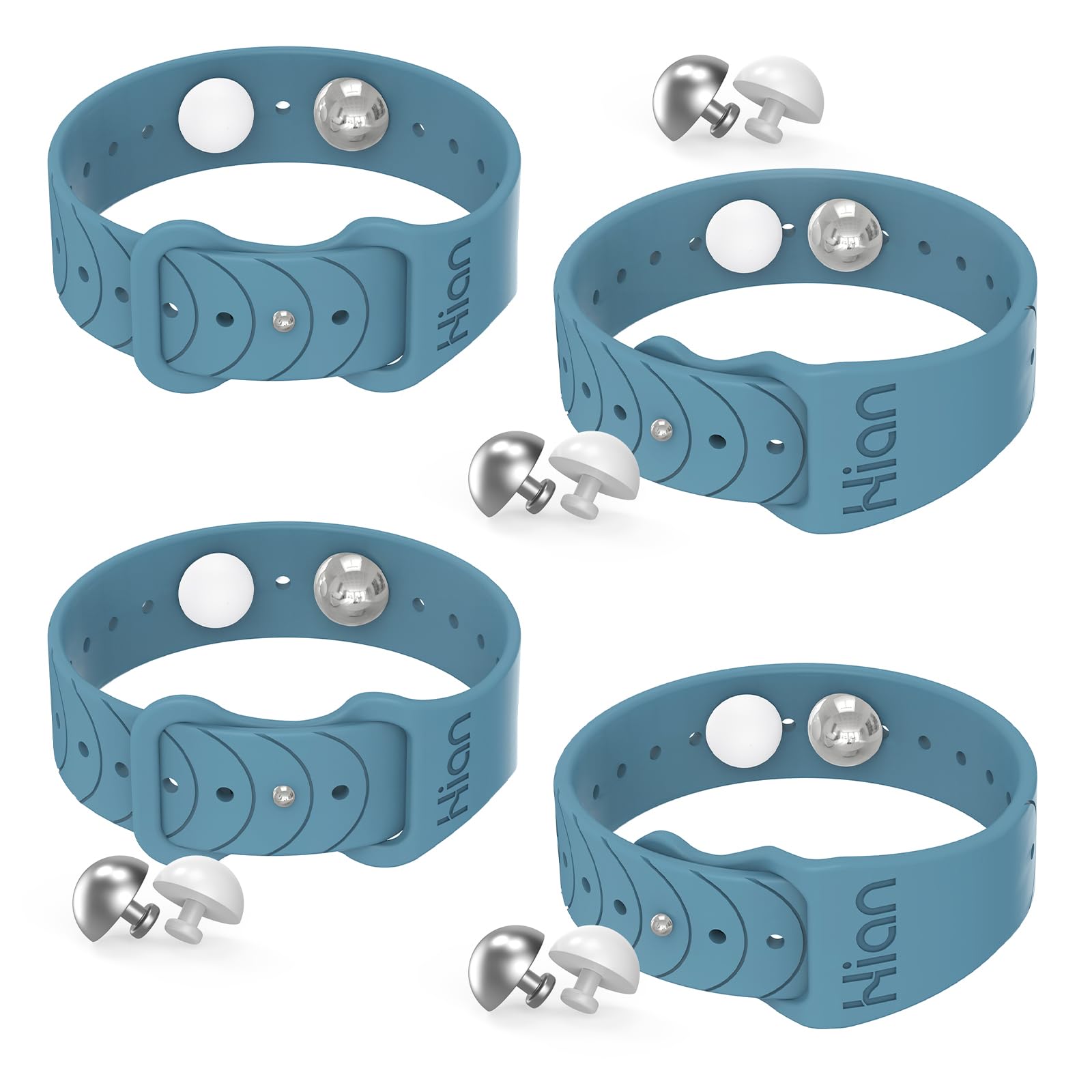 Bracelets Hion anti-nausee mer bleu, soulagement potentiel du mal des transports.