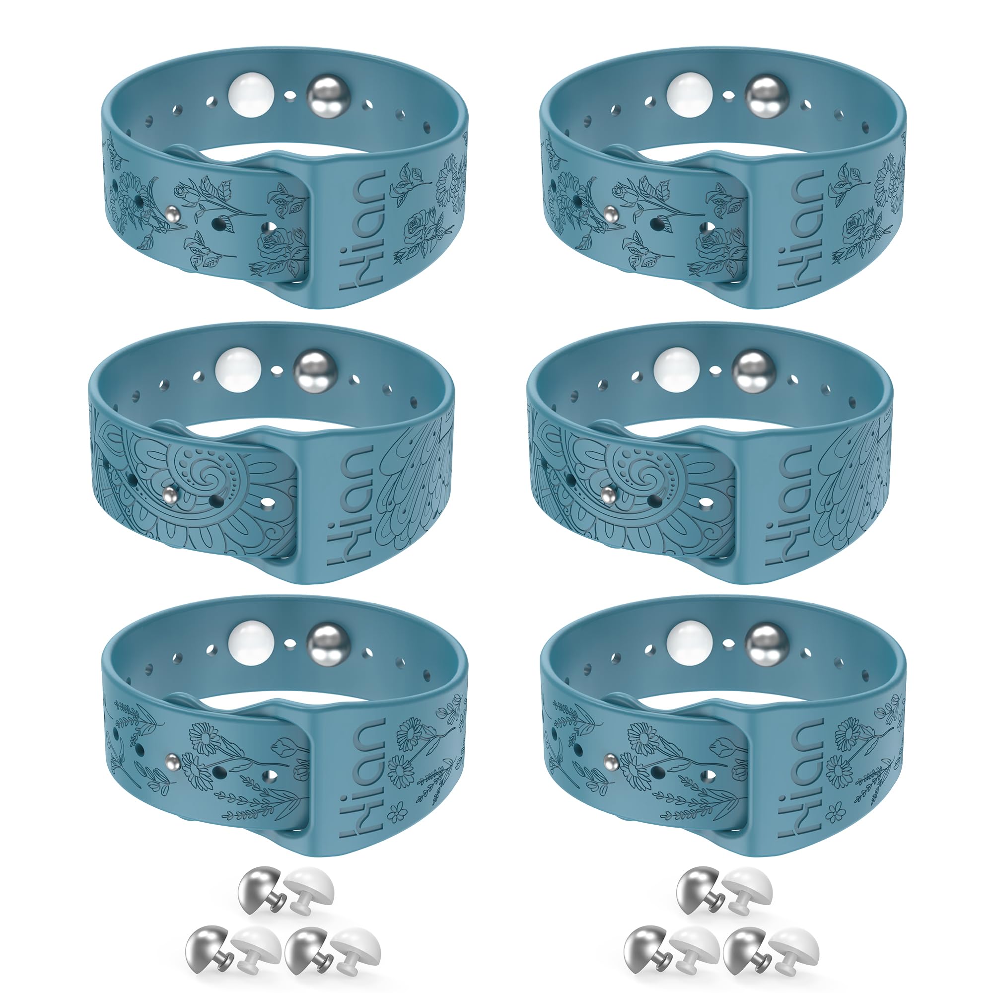 Bracelets Hion nausée-motions bleu, soulagement discret lors des trajets.