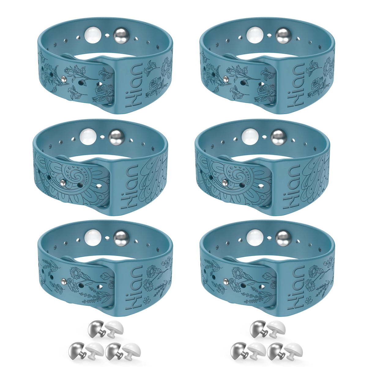 Bracelets Hion nausée-motions bleu, soulagement discret lors des trajets.