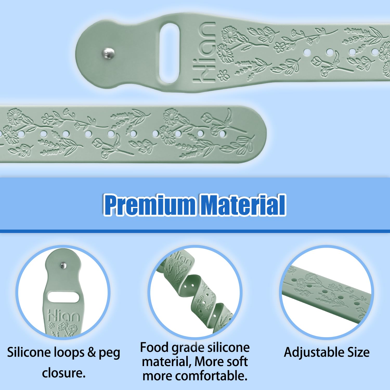 Hion Motion, perles d'acupression blanches et métal sur le bracelet.