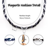 Hion collier magnétique obsidienne noire et hématite, détail élégant et usage polyvalent.