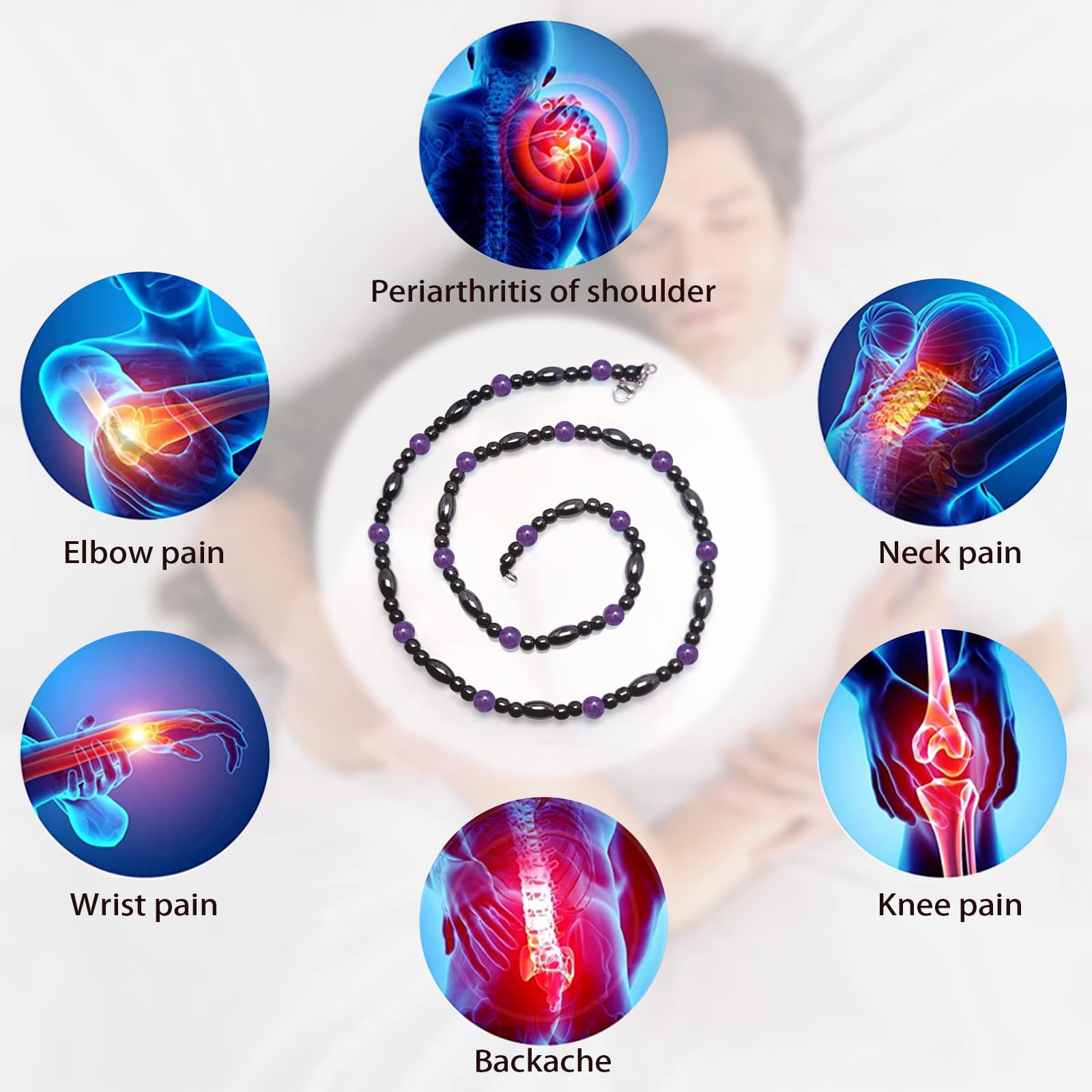 Utilisation quotidienne facile du collier magnétique Hion pour compléter vos looks.