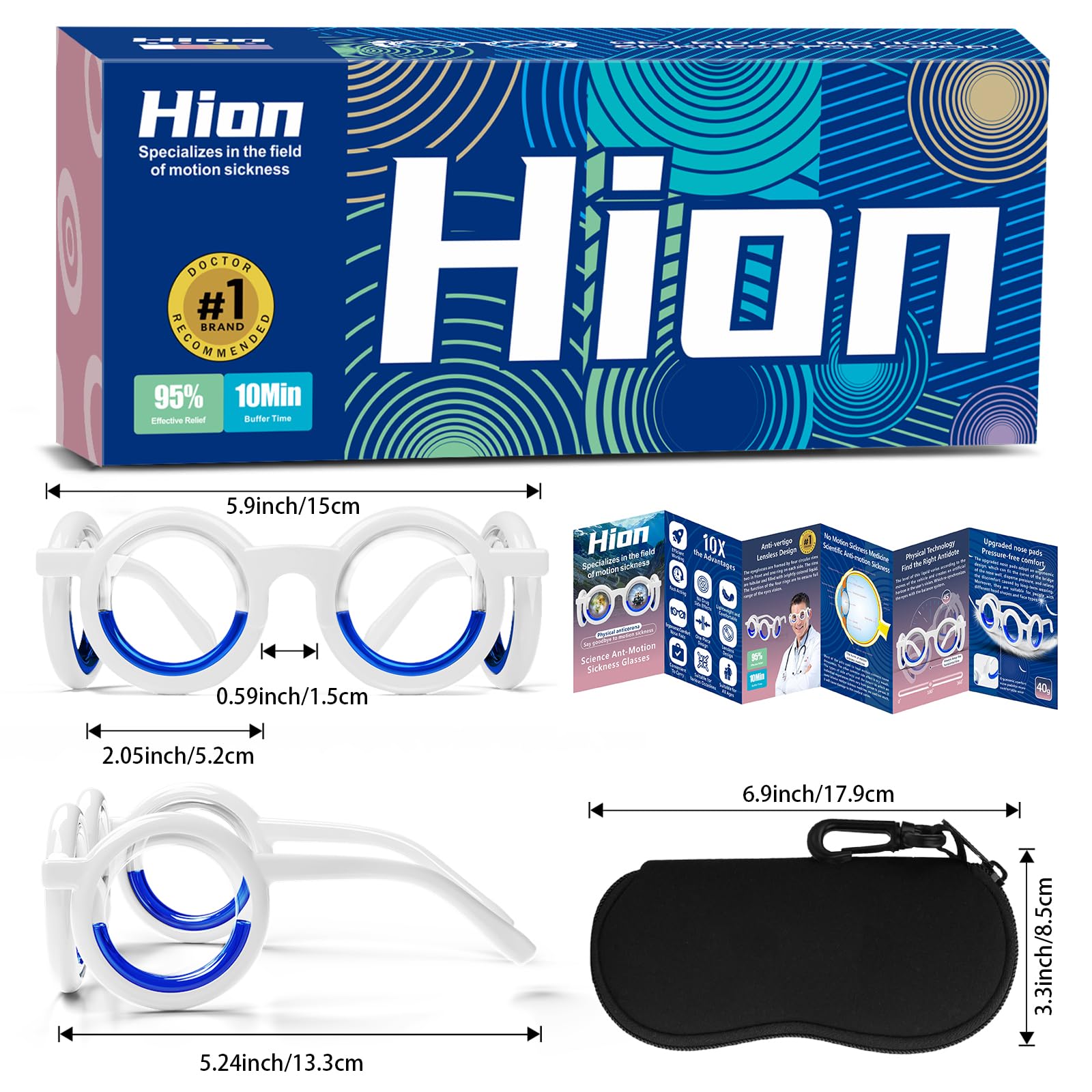 Hion anti-vertige adaptée pour voiture, bateau et avion sans médicament.
