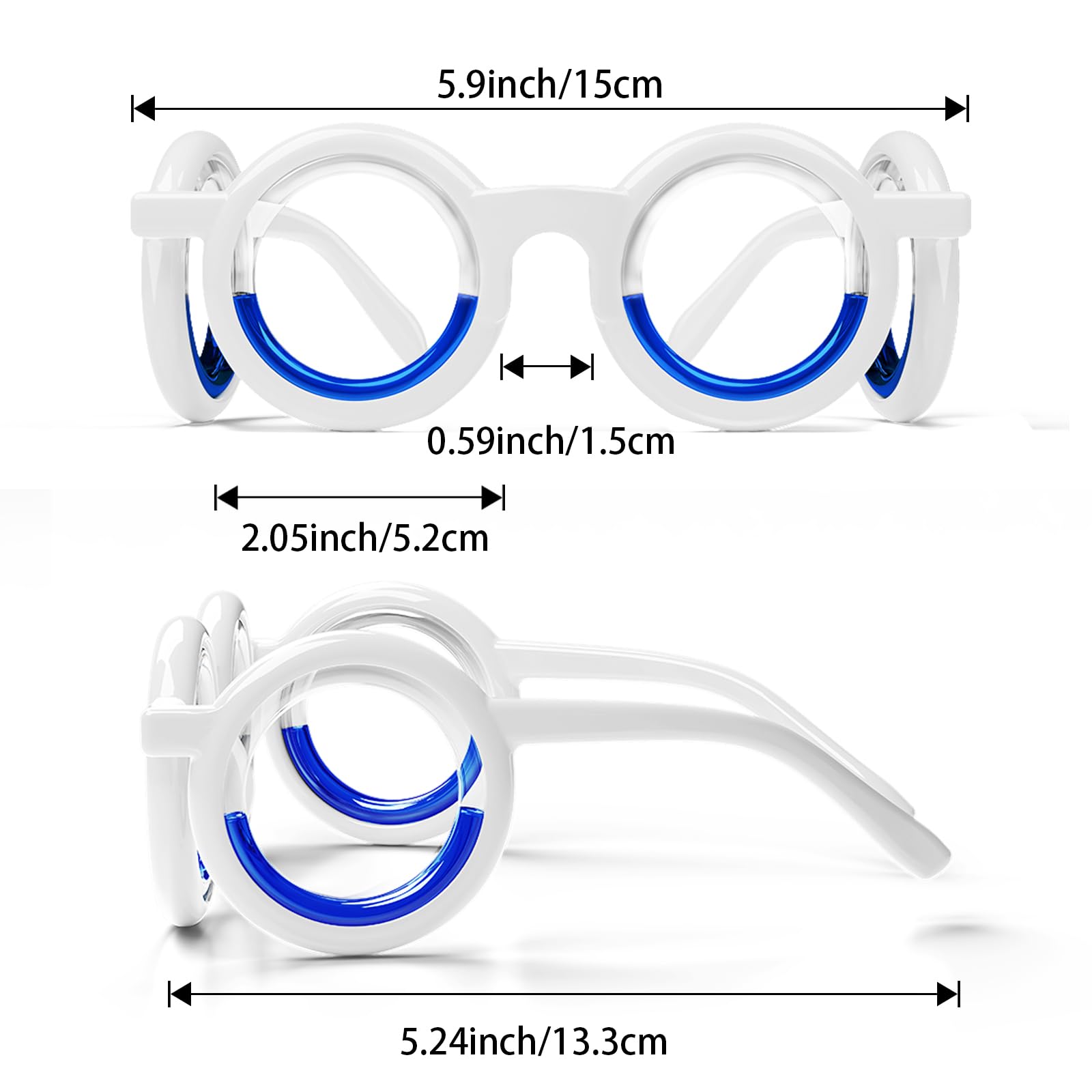 Lunettes Hion pliables et légères, parfaites pour les voyages.