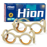 Lunettes Hion anti-mal des transports crème, 2 paires pliables pour voyager.