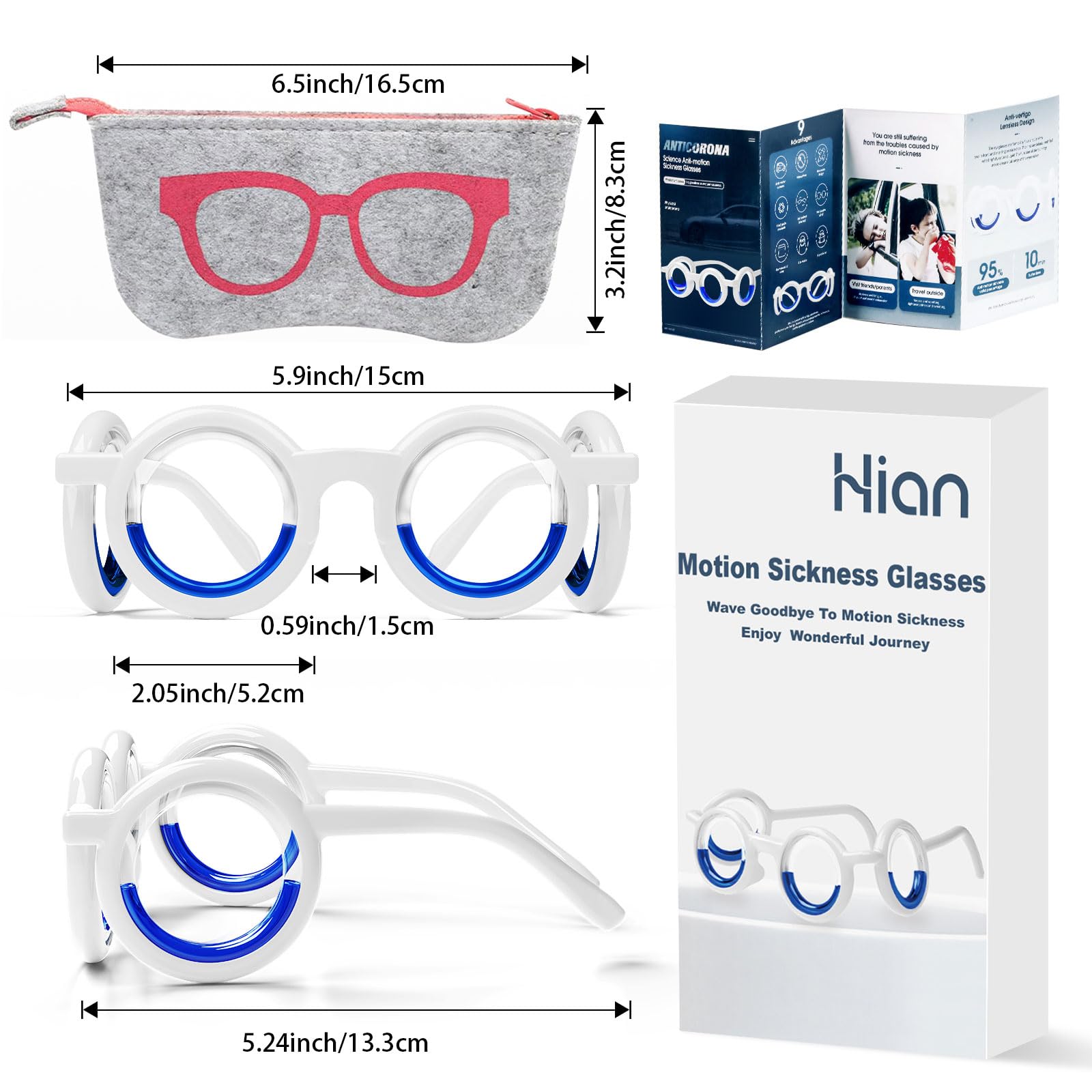 Lunettes Hion édition 2 paires — pratique pour les voyages.