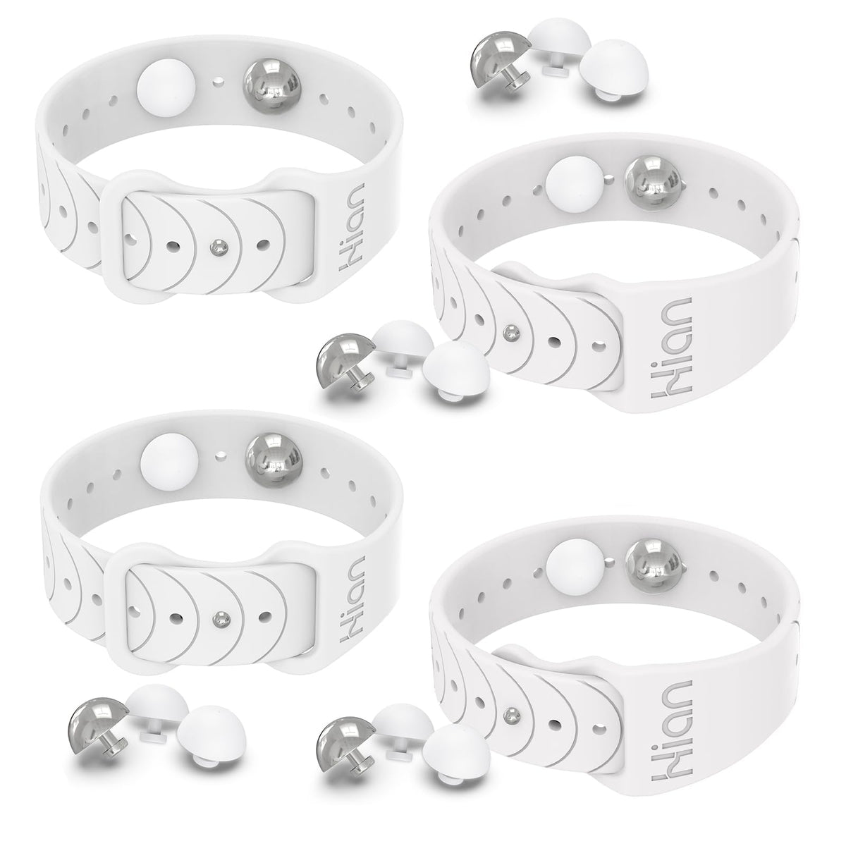Bandes anti-nausée Hion — ensemble blanc, confort durable lors des trajets