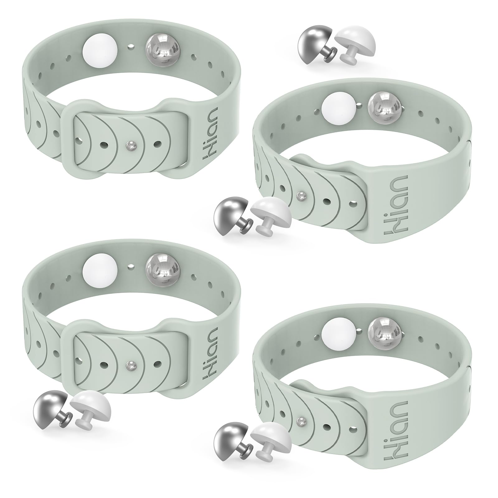 Bracelets anti-nausée Hion sur le poignet, soulage les nausées lors des trajets