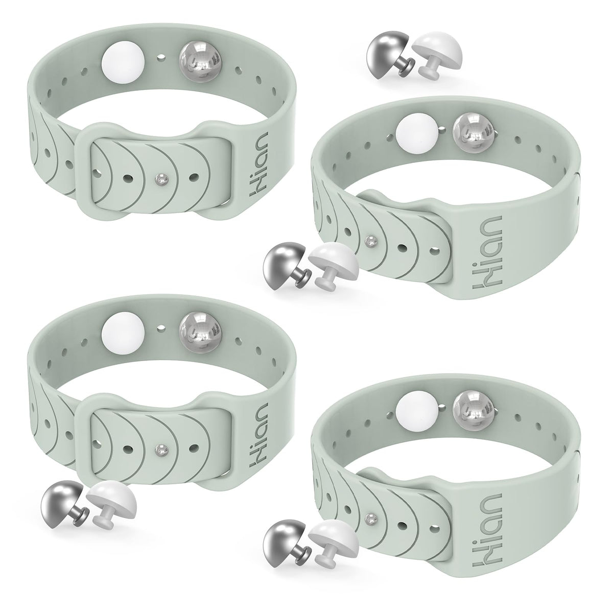Bracelets anti-nausée Hion sur le poignet, soulage les nausées lors des trajets