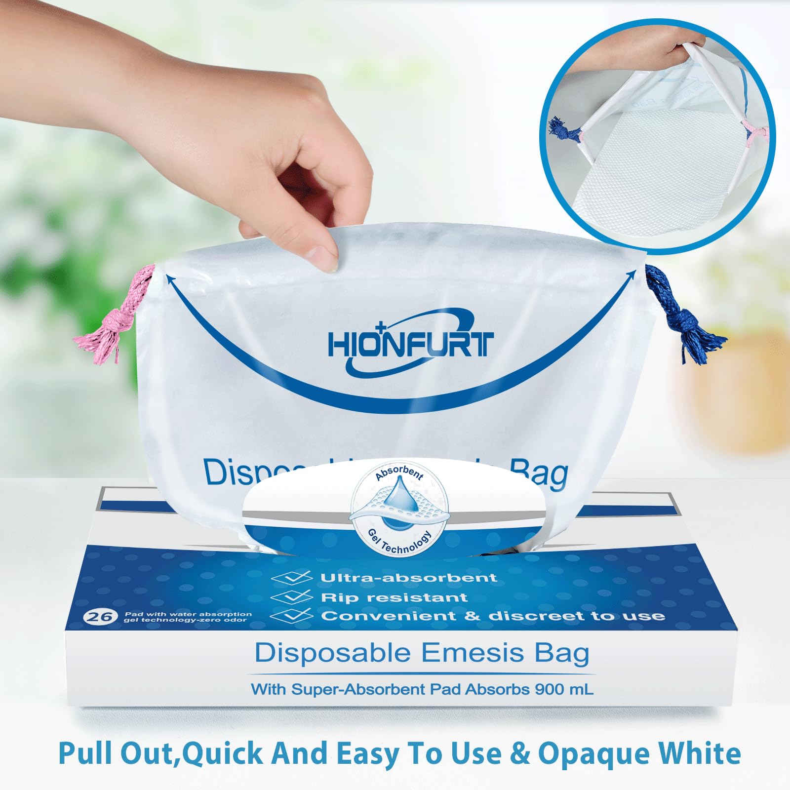 Pack 26 sacs d'émèse Hionfurt pour usage familial et voyages.