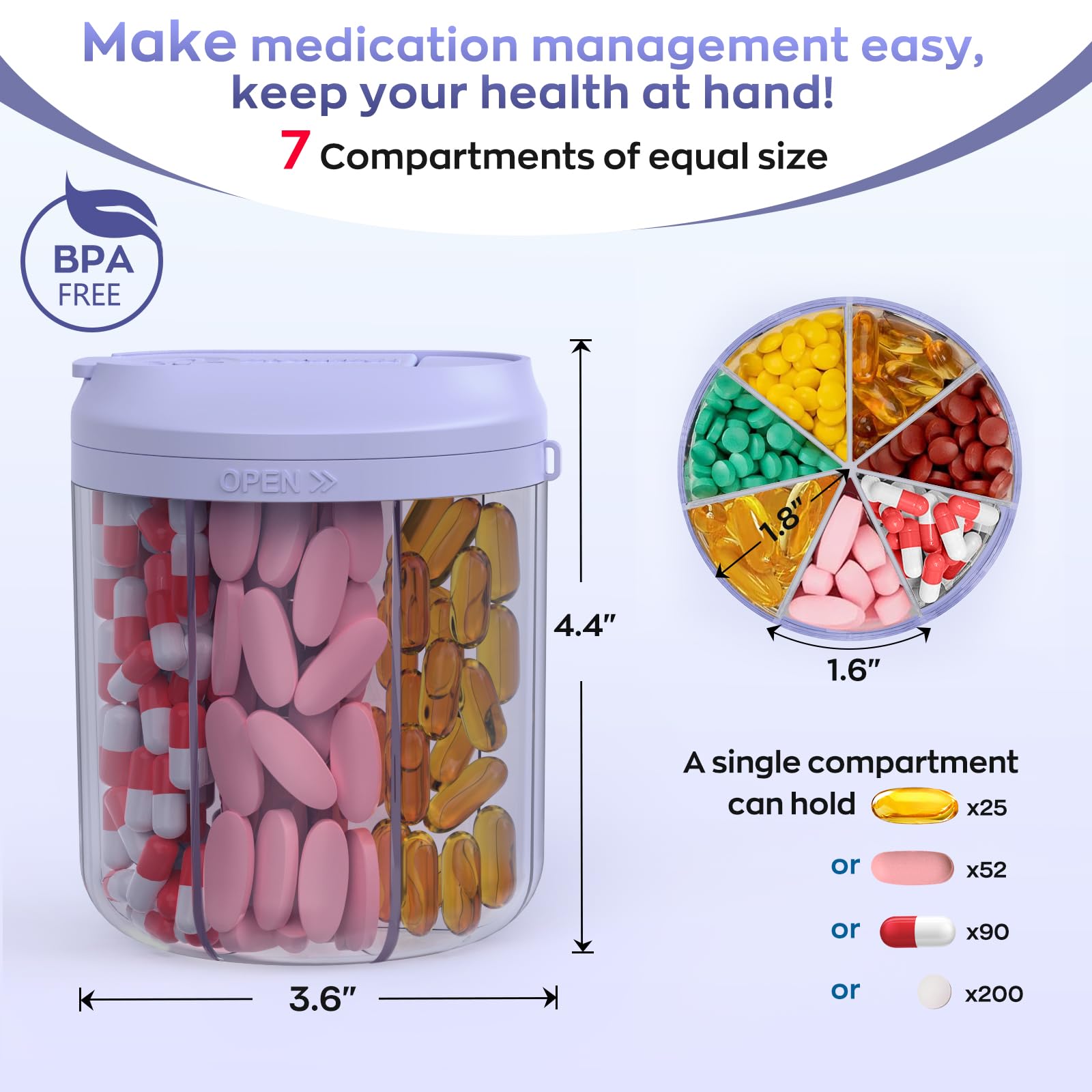 Hionxmga Couvercle rotation precis pour un dosage fiable.