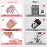 HIONXMGA étiquettes adhésives incluses pour identifier chaque compartiment.