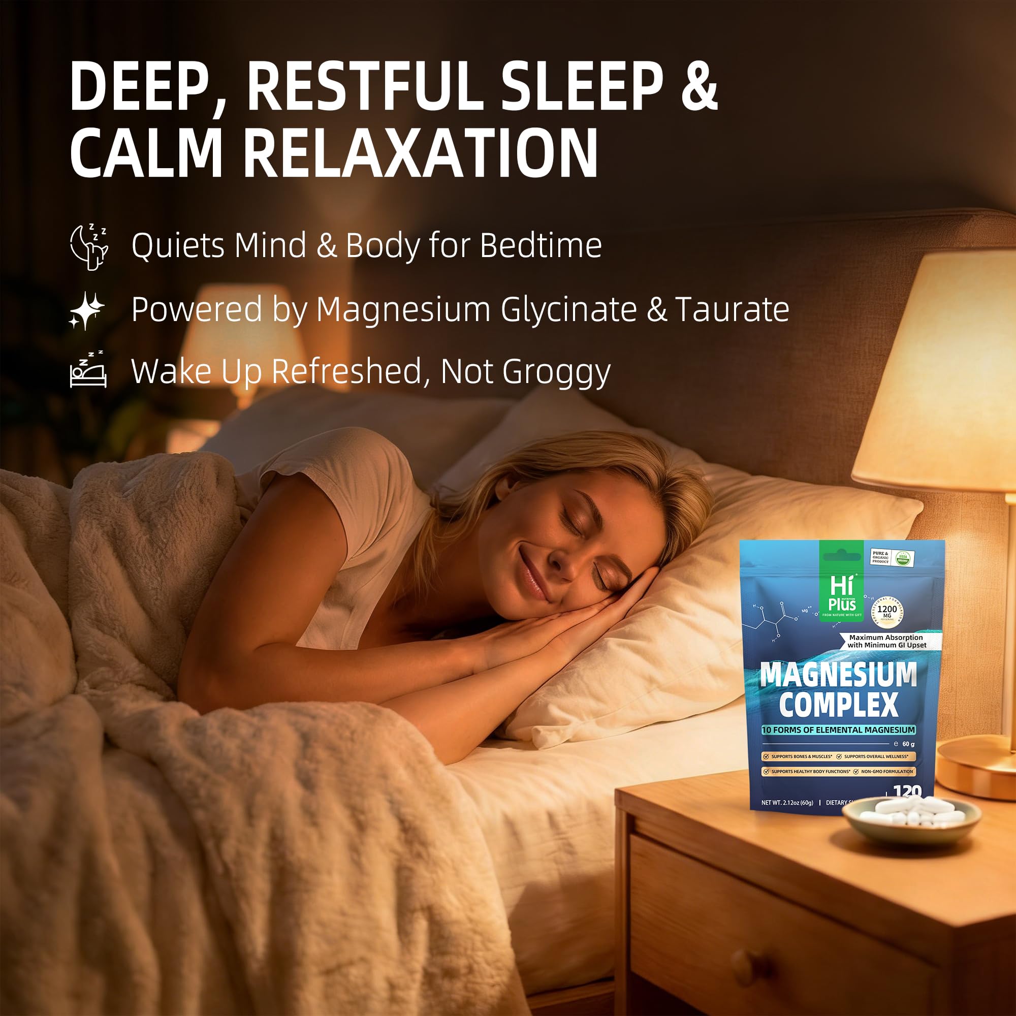 HiPlus Magnesium Complex utilisation quotidienne, routine bien-être.