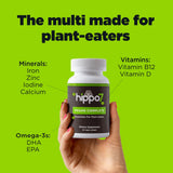 Hippo7 Multivitamine véganne—gelules visibles faciles à intégrer à la routine.