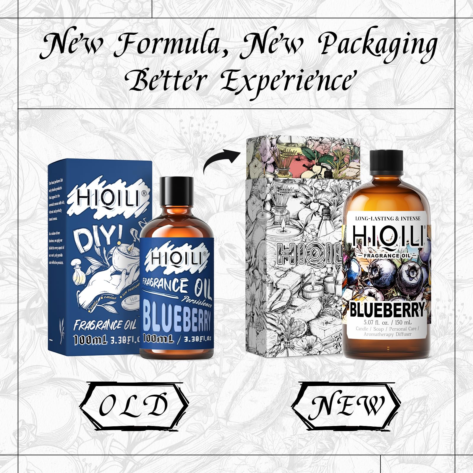 HIQILI creme-lotion à la myrtille — texture douce pour corps et peau.