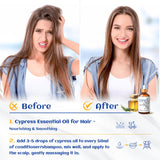 HIQILI cyprès huile essentielle format voyage 10 ml — pratique pour déplacements.