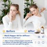 HIQILI diffuseur aromathérapie poivre noir crée ambiance réconfortante