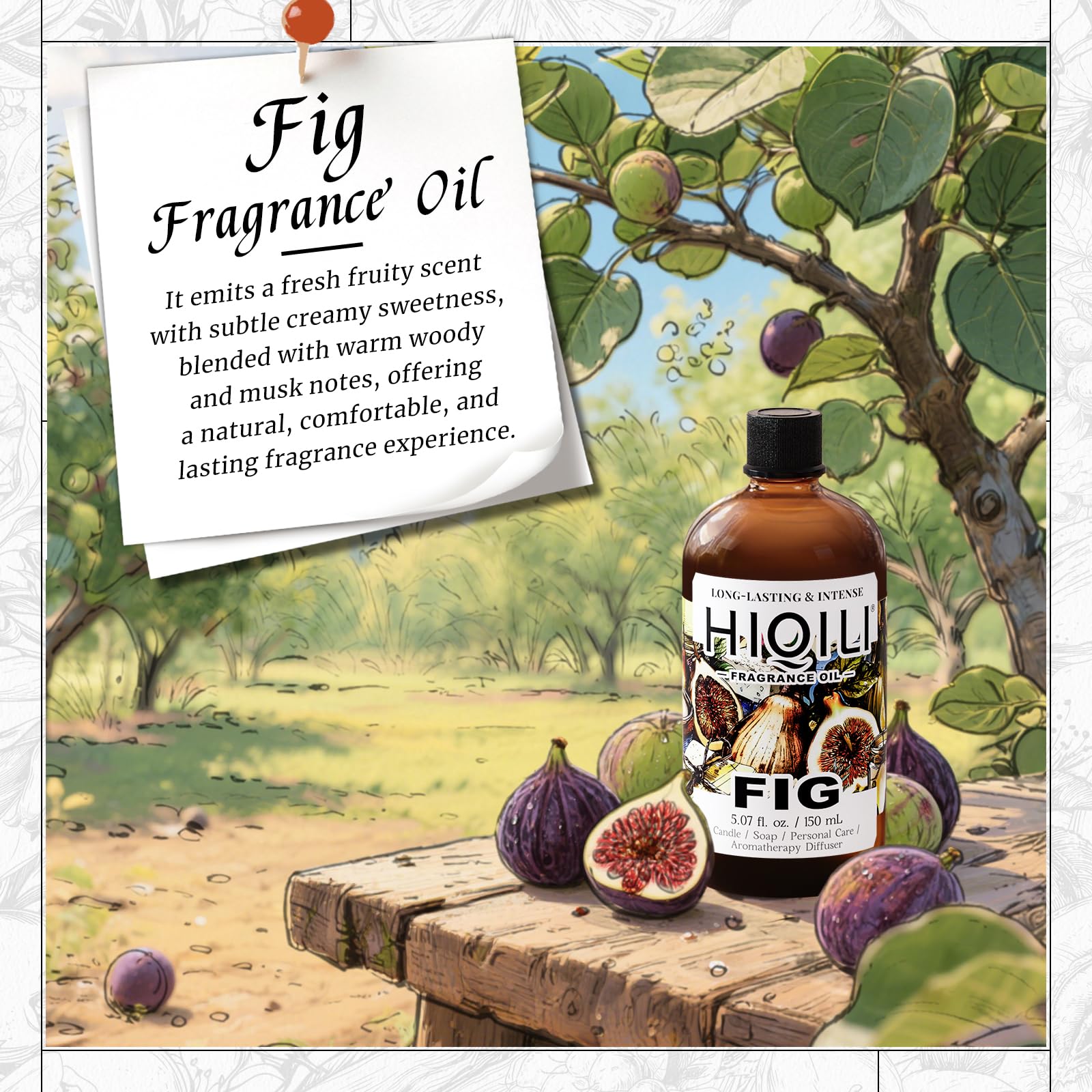 HIQILI diffuseur fig senteur — parfum durable pour votre espace