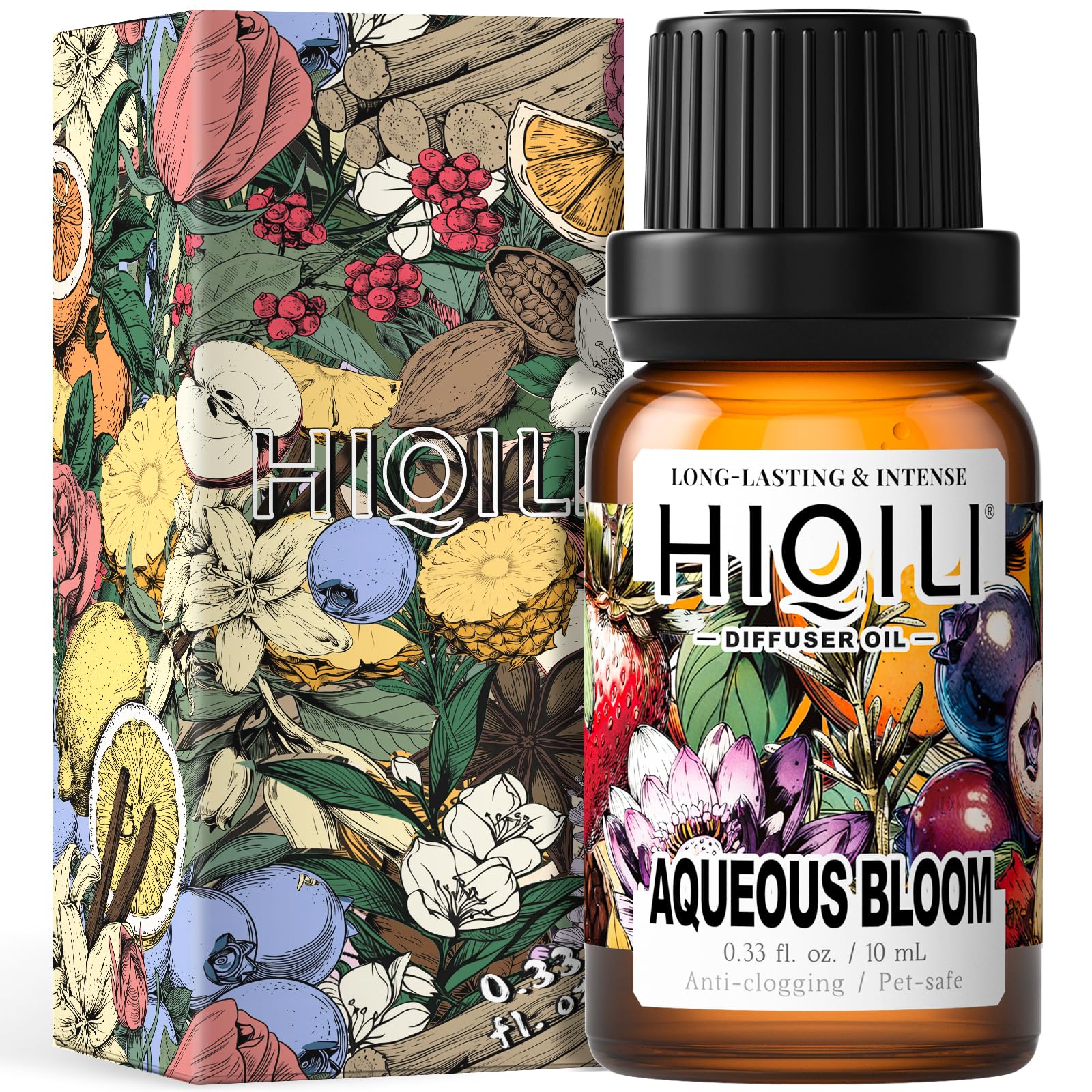HIQILI Diffuseur Floraison Aqueuse: flacon visible et parfum frais pour grandes pièces.