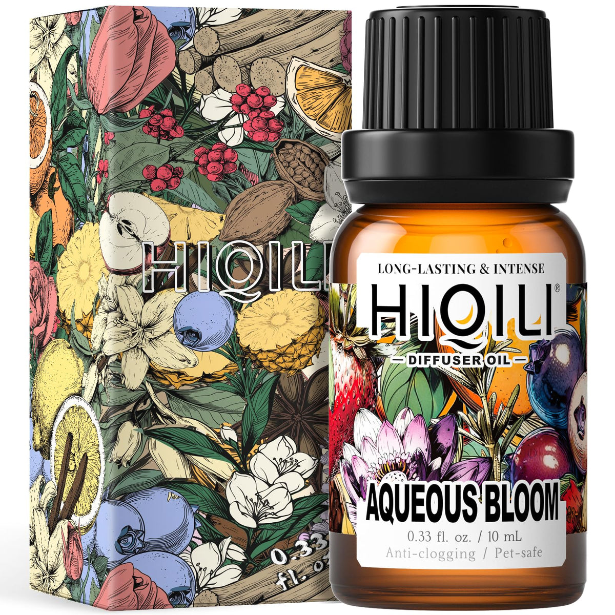 HIQILI Diffuseur Floraison Aqueuse: flacon visible et parfum frais pour grandes pièces.