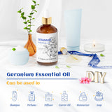 HIQILI Géranium - bougie parfumée, huile prête à l emploi pour ambiance chaleureuse.
