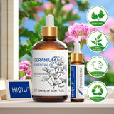 HIQILI Géranium - flacon recyclable, usage durable pour ambiance nature.